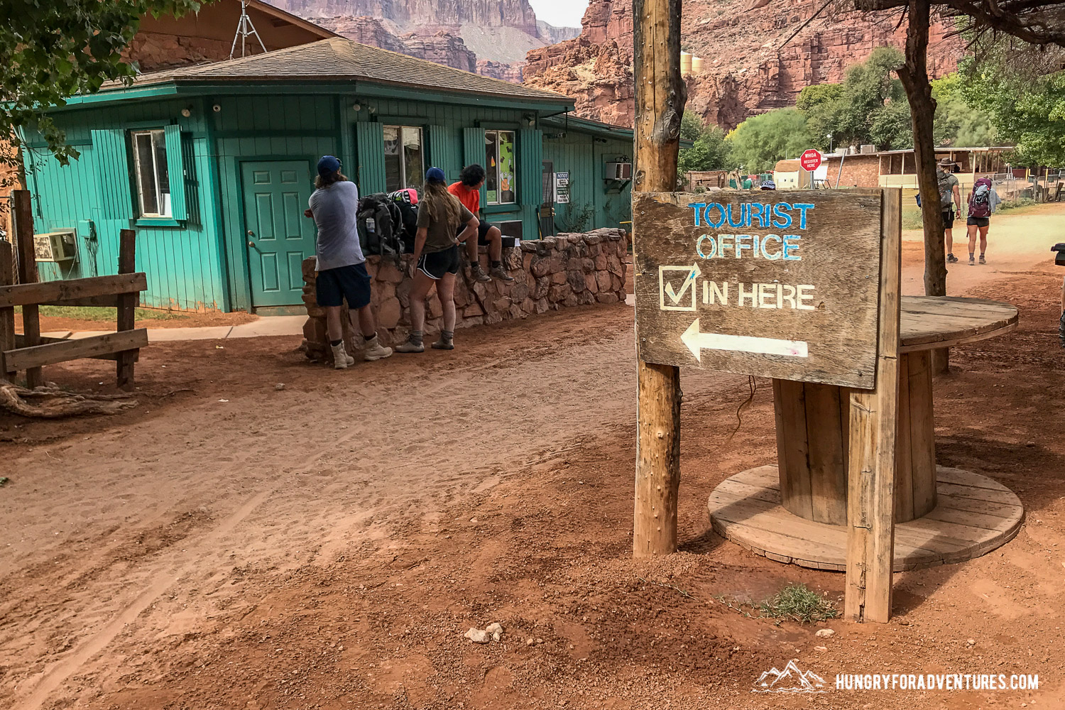 Check in office for Havasu Falls