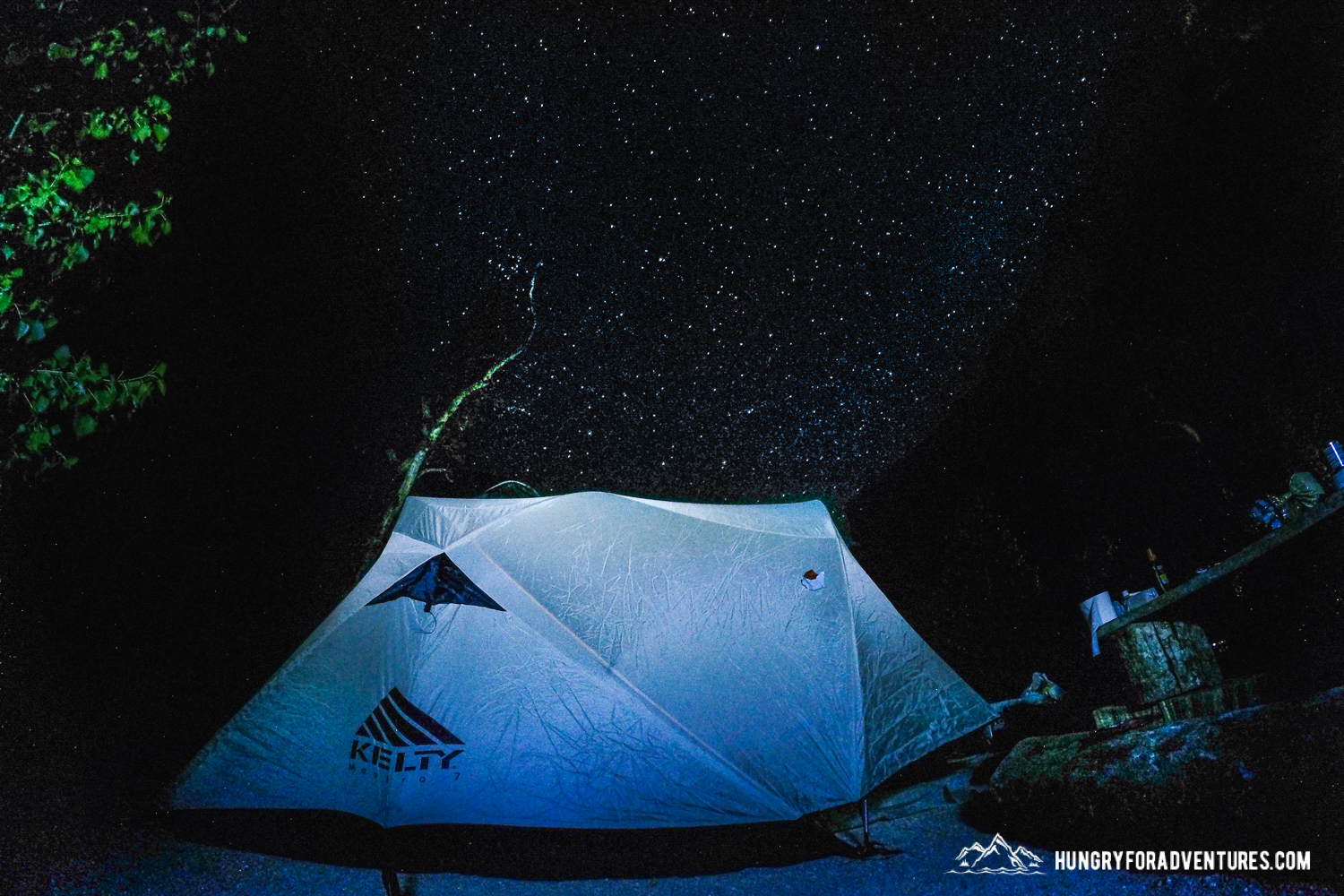 Havasu Falls Camping at Night